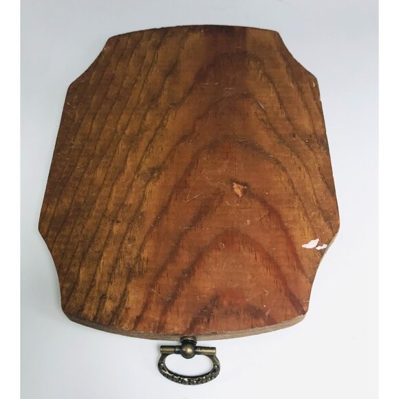 Vintage Hand Painted Mouse Merry Christmas Plaque Holiday Wall Decor Kitschy - Picture 6 of 7